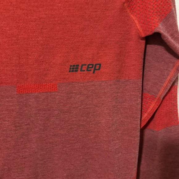 CEP Ski Touring Base Shirt Red Wool Cashmere Blend Long Sleeve Base Layer NWT-L - Picture 5 of 15